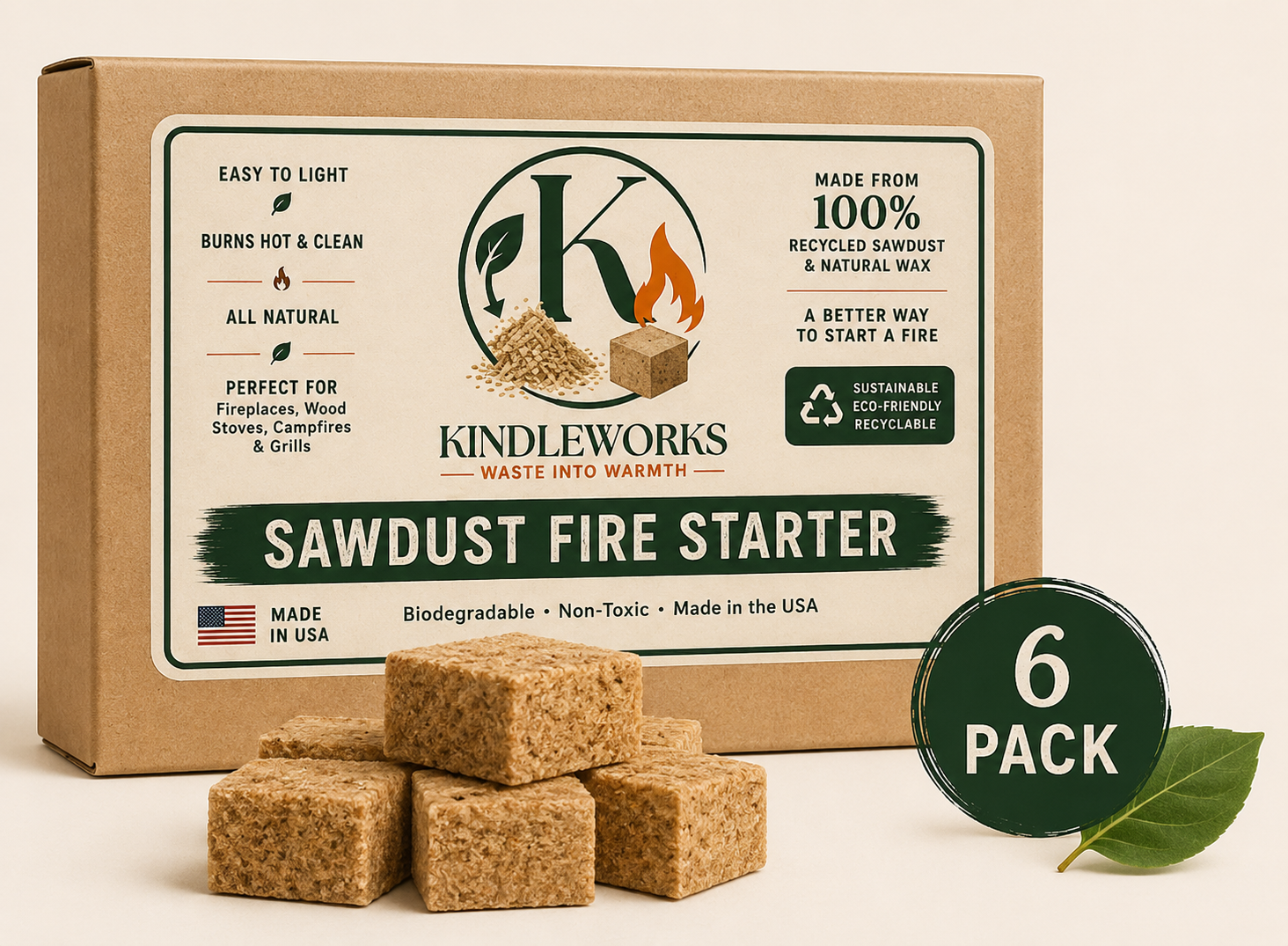 6 Pack Fire Starter